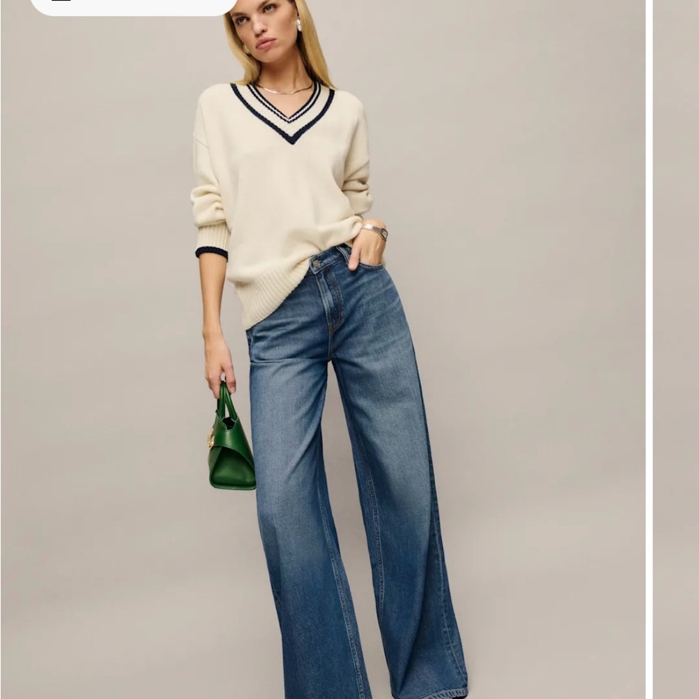 Reformation Classic Blue Flare Jeans